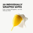 Lunette Cup Wipes 20-pack