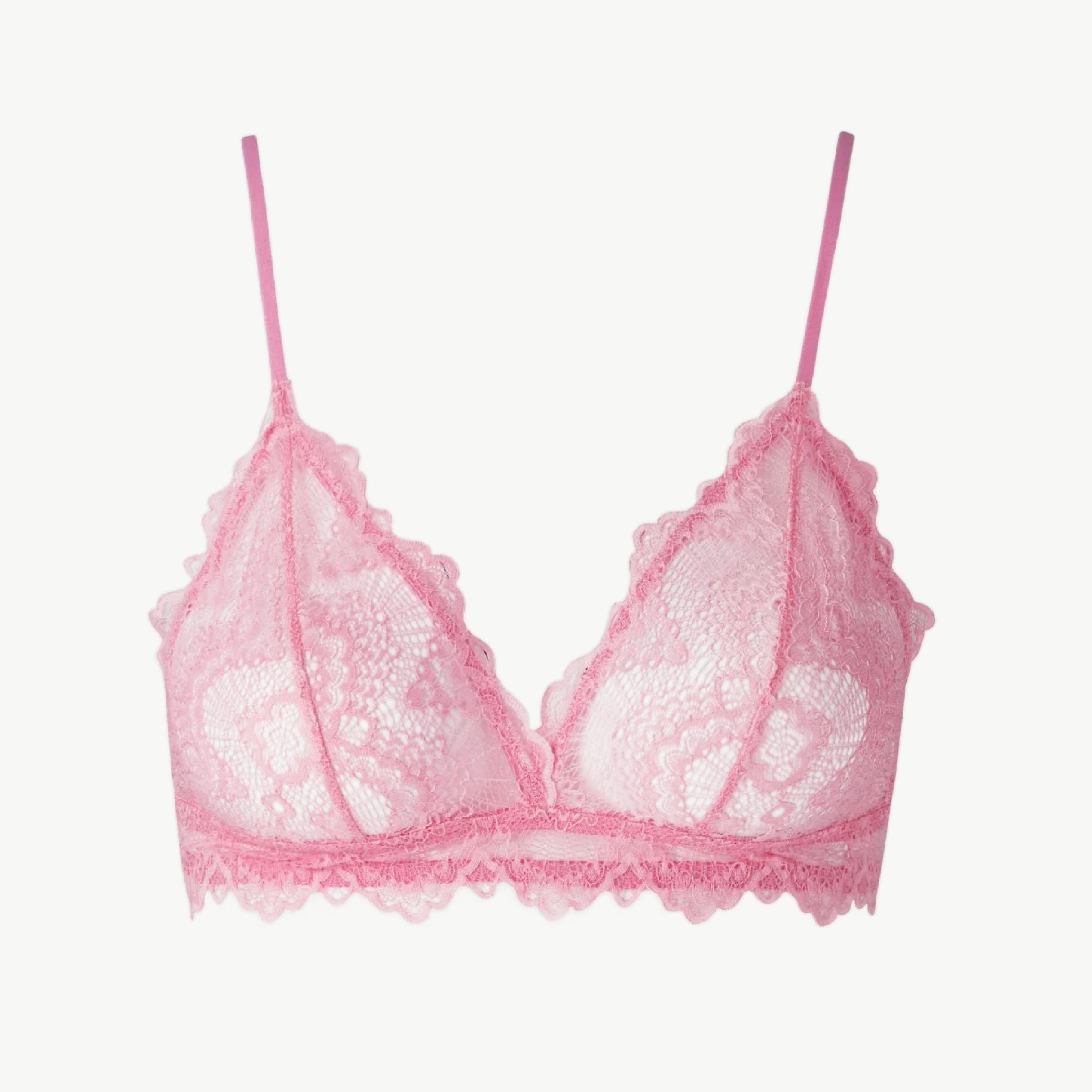 Understatement Lace Triangle Bralette