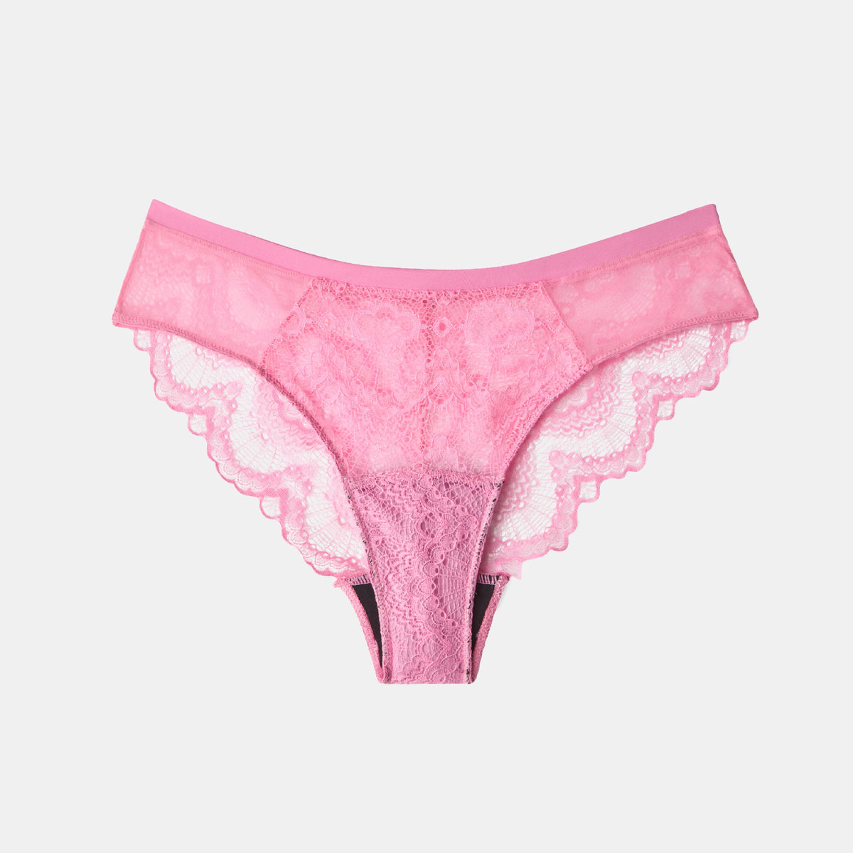 pink lace cheeky grey